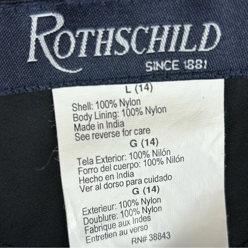 Rothschild Youth SZ 14 Double-Breasted Raincoat/Jacket Essential Minimalist